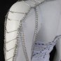 NEW WOMEN SILVER ONE SIDE SHOULDER METAL BODY CHAIN FASHION JEWELRY M.J. STYLE