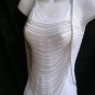 NEW WOMEN FRONTAL WAVES SILVER METAL BODY CHAIN JEWELRY CELEBRITY LONG NECKLACE