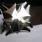 NEW MEN WOMEN SPINING BLACK SILVER BIG METAL CROSS BELT BUCKLE WESTERN FASHION