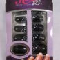NEW KARRA 12 SET NAILS PAINTED BEAUTIFUL DESIGN OF ZEBRA STYLE WHITE AND BLACK