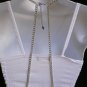 NEW WOMEN SILVER MULTI METAL FULL BODY THIN AND CHUNKY CHAINS JEWELRY NECKLACE