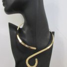 New Women 10" Short Gold Metal Classic Choker Classic Patern Fashion Necklace