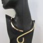 New Women 10" Short Gold Metal Classic Choker Classic Patern Fashion Necklace