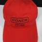 NEW COACH MEN WOMEN RED FASHION CAP CANVAS HAT BASEBALL ONE SIZE F83656