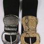 New Women Elastic Fashion Belt Black Gray Leopard Snake Skin Print M L XL 30-42"