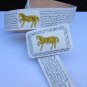 New Men Western White Leather Belt Silver Mexico Gold Horse Large Buckle 36 38