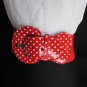 NEW WOMEN HIP HIGH WAIST ELASTIC RED FASHION BELT WHITE POLKA DOTS 27"-35" S M