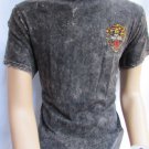 NEW ED HARDY MEN BLACK T-SHIRT TIGER HEAD CREW-NECK BASIC CORE TEE TOP XXL 2XL