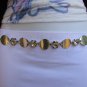 NEW WOMEN SILVER MESH METAL THIN FASHION BELT RHINESTONE CIRCLES 26"-42" XS-XL