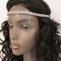 New Women Black Elastic Band Silver Forehead Fashion Head Jewelry Rhinestones