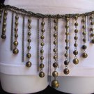 WOMEN ANTIQUE GOLD FASHION METAL LONG CHAINS FASHION BELT BALLS 27"-45" S M L XL
