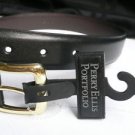 NEW PERRY ELLIS BOYS BELT BLACK CLASSIC STYLE SIZE SMALL GENUINE LEATHER 23"-27"