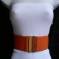 NEW WOMEN SUMMER ORANGE HIP WIAST FASHION BELT YELLOW ORANGE BUCKLE S-M-L-XL