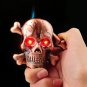 New Silver Metal Cigarette Cigar Lighter 3D Skull Harley Dadvidson Biker To Bone
