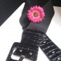NEW WOMEN HIP HIGH WAIST STRETCH BLACK FASHION BELT SQUARE BUCKLE 26"-38" XS-XL