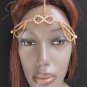WOMEN GOLD METAL HEAD CHAIN FASHION JEWELRY SILVER INFINITY MULTI RHINESTONES
