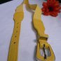 NEW WOMEN HIP HIGH WAIST STRETCH YELLOW THIN SUMMER FASHION BELT 25"-34" XS S M