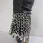 New Women Silver Metal Boot Chain Strap Multi Rhinestones Drops Shoe Charm Mediu