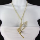 New Women 28" Long Metal Chain Fashion Necklace Large Tikerbell Gold / Silver
