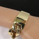 New Women Gold Light Weight Chunky Thick Chains Metal Bracelet Fashion Jewelry