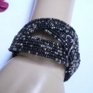 NEW WOMEN BLACK METAL CUFF WIDE FASHION METAL BRACELET SEXY TRENDY CASUAL STYLE