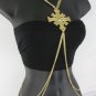 New Women Large Cross Pendant Gold Metal Body Chain Necklace Fashion Jewelry Hot