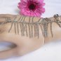 NEW WOMEN SILVER METAL HAND BODY CHAIN FASHION BRACELET 1 FINGER SLAVE RING LEAF