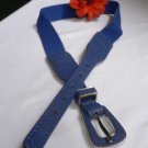 NEW WOMEN HIP HIGH WAIST STRETCH BLUE LONG THIN FASHION BELT 22"-34" XXS-XS-S-M