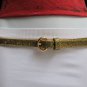 NEW WOMEN NYE HIP / HIGH WAIST METALLIC GOLD THIN FASHION BELT 27"-36" S/M/L