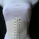 NEW WOMEN WHITE WIDE CORSET SEXY HIGH WIAST TIE HOT FASHION BELT 25"-37" XS S M