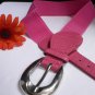 NEW WOMEN LOW HIP HIGH WAIST STRETCH PINK THIN TRENDY FASHION BELT 26"-33" S / M