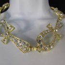 New Women Multi Metal Egyptian Cross Pendant 15" Fashion Necklace Gold / Silver