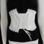 New Women Elastic White High Waist Fashion Corset Belt Flowers XS S M 25"-32"