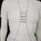 New Women Silver Metal Classic Body Chain Sexy Ladder Trendy Fashion Jewelry