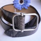NEW BANANA REPUBLIC WOMEN SNAKE SKIN PRINT FASHION BELT BIG BUCKLE 23"-28" XS/S
