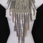 NEW WOMEN LARGE WIDE MULTI SILVER LINKS CHAINS BIG METAL NECKLACE EXTRA LONG 22"