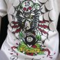 NEW ED HARDY MEN WHITE T-SHIRT CREW NECK BEAUTIFUL DEATH 13 SKULL TEE 2XL XXL