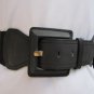 NEW WOMEN WAIST HIP BLACK ELASTIC FASHION BELT BIG SQUARE BUCKLE 25"-32" XS S M