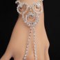 New Women Silver Bracelet Hand Chain Mayan Alian UFO Rhinesones Fashion Jewelry