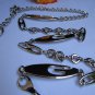 NEW WOMEN SILVER METAL THIN FASHION METAL RINGS CHAINS BELT MULTI G 25"-37" XS-L
