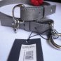 NEW ARMANI EXCHANGE WOMEN WAIST AX METALLIC SILVER BELT HOOK BUCKLE XS/S 25"-29"