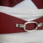 NEW WOMEN WAIST HIP ELASTIC RED WIDE FASHION BELT SILVER RING BUCKLE 28"-36" S-L
