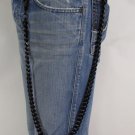 New Black Metal 32" Extra Long Wallet Chain KeyChain Thick Chunky Links Biker