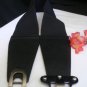 NEW WOMEN WAIST HIP ELASTIC BLACK FASHION BELT PEWTER HOOK BUCKLE 29"-38" S-L