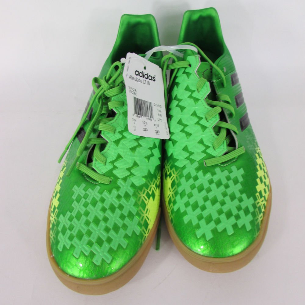 NEW ADIDAS BRIGHT GREEN BLACK ABSOLADO SHOES FASHION SPORT SNEAKERS 10. ...