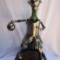 New Metal Sculpture Wine Bottle Holder Sport Football Baseball Basketball Ski