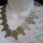 NEW WOMEN METAL CIRCLES ANTIQUE SILVER CHAINS FASHION NECKLACE HANDMADE TURKEY