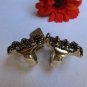 NEW WOMEN STATEMENT LONG METAL TRENDY BIG FASHION WIDE RING GOLD NYC