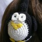 NEW EARWARMERS WINTER WARM MATERIAL HAPPY PINGUIN DESIGN HAND MADE ADJUSTABLE