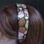 NEW WOMEN PINK BROWN GOLD SILVER FLOWERS RHINESTONES HEADBAND HAIR ACCESSORIES